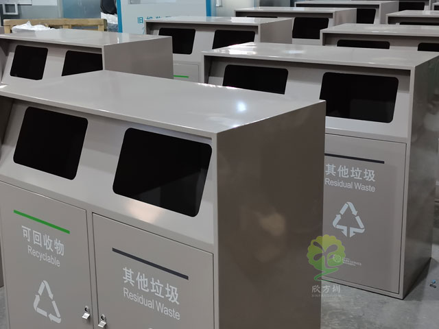 提升公共空間品質,深圳金屬垃圾桶助你一臂之力